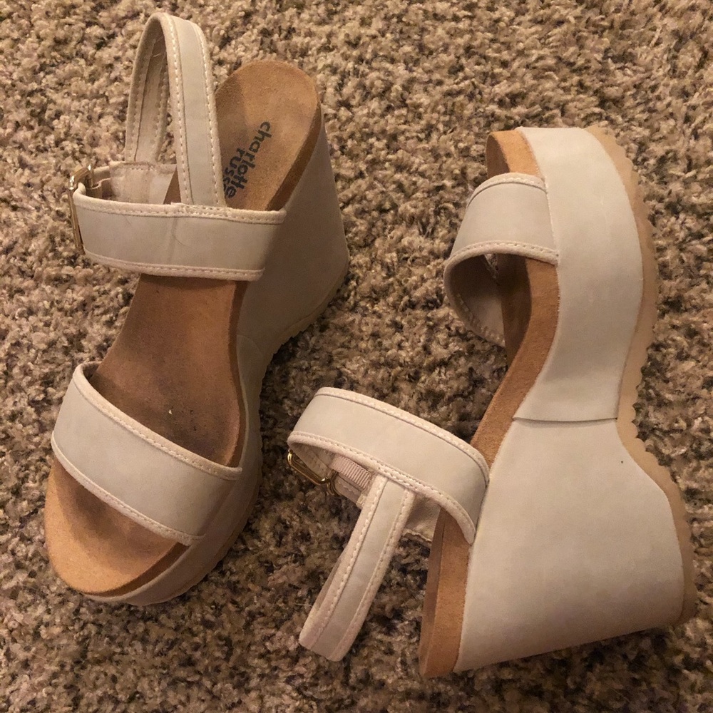 Tan Plaform Heels